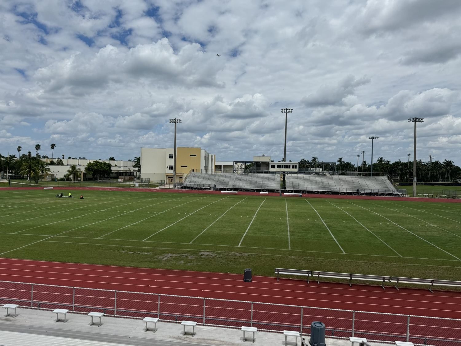 Wildcat Stadium, freshly lined.